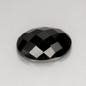 10,35 ctw natürlicher schwarzer Spinell, Oval Schliff, Lichtundurchlässig
