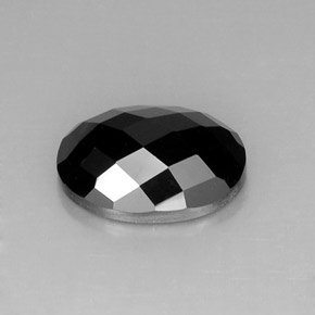 10,46 ctw natürlicher schwarzer Spinell, Oval Schliff, Lichtundurchlässig