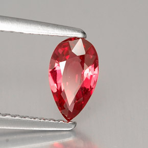 0,55 ctw natürlicher roter Spinell, Birnenform, VS