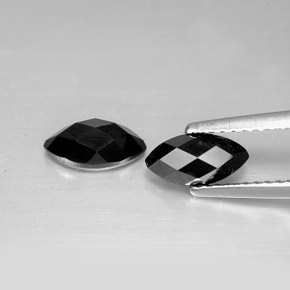  ct natürliche schwarzer Spinell-Edelsteine, Marquise, Lichtundurchlässig