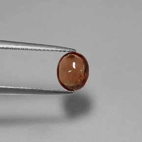 1,61 ctw natürlicher orangefarbener Spinell, Oval Schliff, Transparent
