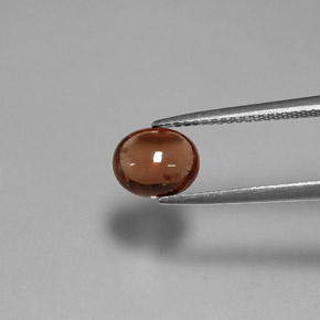 1,61 ctw natürlicher orangefarbener Spinell, Oval Schliff, Transparent