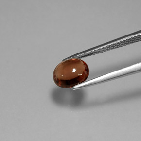 1,61 ctw natürlicher orangefarbener Spinell, Oval Schliff, Transparent