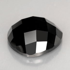 11,09 ctw natürlicher schwarzer Spinell, Trillion, Lichtundurchlässig