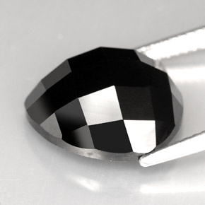 11,09 ctw natürlicher schwarzer Spinell, Trillion, Lichtundurchlässig