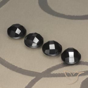 19.19 ct natürliche Schwarz Spinell-Edelsteine, Runden, Lichtundurchlässig