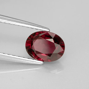 1,11 ctw natürlicher roter Spinell, Oval Schliff, VVS-VS