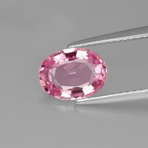1,48 ctw natürlicher rosafarbener Spinell, Oval Schliff, VS