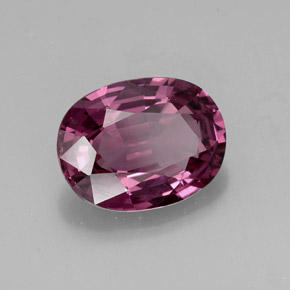 1,98 ctw natürlicher violetter Spinell, Oval Schliff, VS