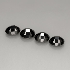  ct natürliche schwarzer Spinell-Edelsteine, Oval Schliff, Lichtundurchlässig