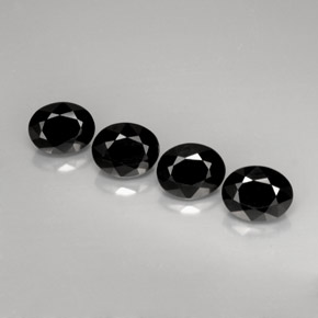  ct natürliche schwarzer Spinell-Edelsteine, Oval Schliff, Lichtundurchlässig