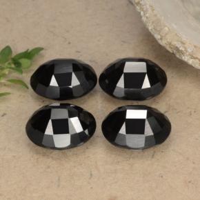  ct natürliche schwarzer Spinell-Edelsteine, Oval Schliff, Lichtundurchlässig