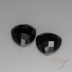 8.91ctw Natürlicher Schwarz Spinell, Trillion, Lichtundurchlässig