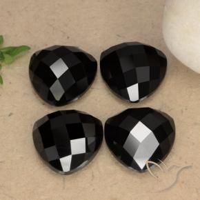 17.01 ct natürliche Schwarz Spinell-Edelsteine, Trillion, Lichtundurchlässig