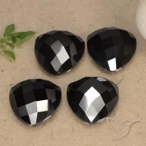 17.01 ct natürliche Schwarz Spinell-Edelsteine, Trillion, Lichtundurchlässig