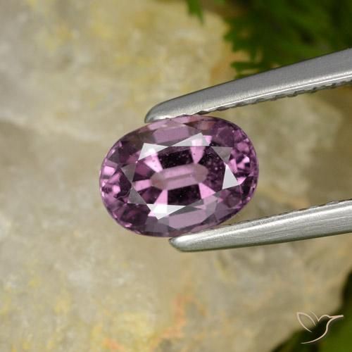 1.05ct Natürlicher Dunkellila Mauve Spinell, Oval, VS-SI