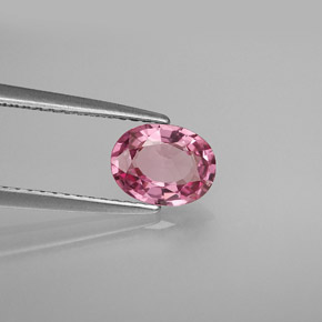 0,99 ctw natürlicher rosafarbener Spinell, Oval Schliff, VS
