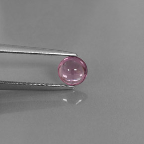 0,75 ctw natürlicher rosafarbener Spinell, Rundschliff, Transparent
