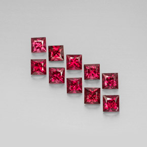  ct natürliche roter Spinell-Edelsteine, Quadrat, VVS-VS