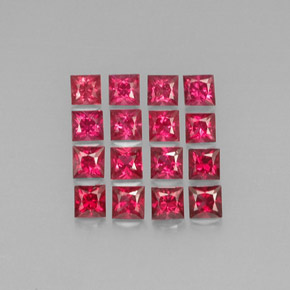  ct natürliche roter Spinell-Edelsteine, Quadrat, VVS-VS