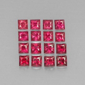  ct natürliche roter Spinell-Edelsteine, Quadrat, VVS-VS