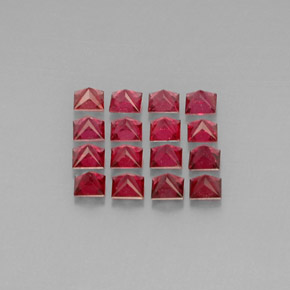  ct natürliche roter Spinell-Edelsteine, Quadrat, VVS-VS