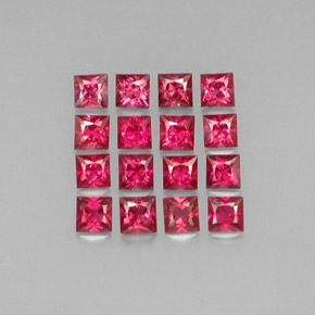  ct natürliche roter Spinell-Edelsteine, Quadrat, VVS-VS