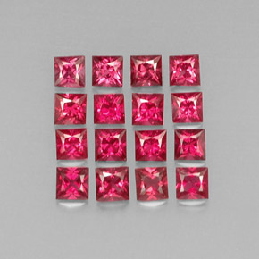  ct natürliche roter Spinell-Edelsteine, Quadrat, VVS-VS