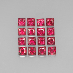  ct natürliche roter Spinell-Edelsteine, Quadrat, VVS-VS