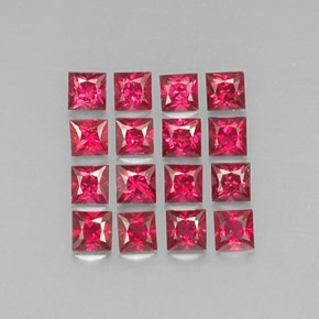  ct natürliche roter Spinell-Edelsteine, Quadrat, VVS-VS