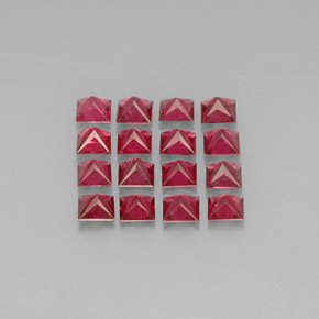  ct natürliche roter Spinell-Edelsteine, Quadrat, VVS-VS