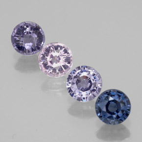 1,42 ct natürliche mehrfarbiger Spinell-Edelsteine, Rundschliff, VVS-VS