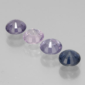 1,42 ct natürliche mehrfarbiger Spinell-Edelsteine, Rundschliff, VVS-VS