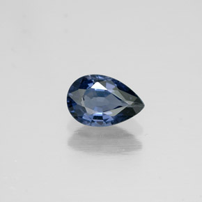 0,56 ctw natürlicher blauer Spinell, Birnenform, VVS-VS