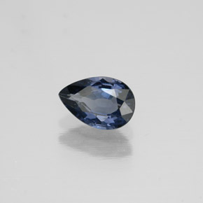 0,56 ctw natürlicher blauer Spinell, Birnenform, VVS-VS