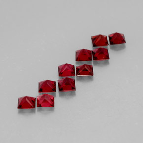 ct natürliche roter Spinell-Edelsteine, Quadrat, VVS-VS