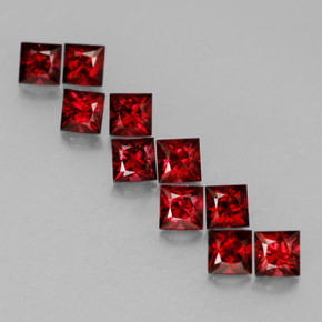  ct natürliche roter Spinell-Edelsteine, Quadrat, VVS-VS