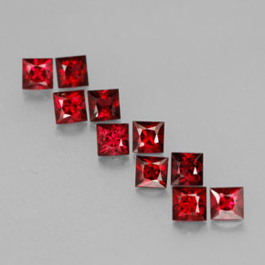  ct natürliche roter Spinell-Edelsteine, Quadrat, VVS-VS