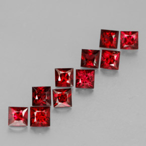  ct natürliche roter Spinell-Edelsteine, Quadrat, VVS-VS