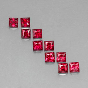  ct natürliche roter Spinell-Edelsteine, Quadrat, VVS-VS