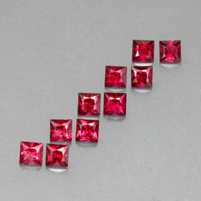  ct natürliche roter Spinell-Edelsteine, Quadrat, VVS-VS