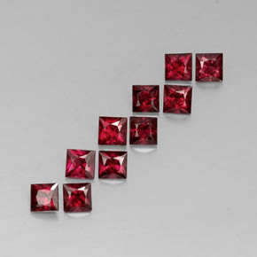  ct natürliche roter Spinell-Edelsteine, Quadrat, VVS-VS