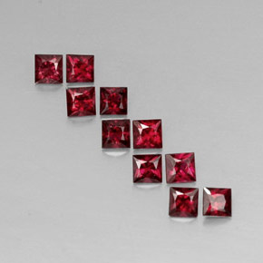  ct natürliche roter Spinell-Edelsteine, Quadrat, VVS-VS
