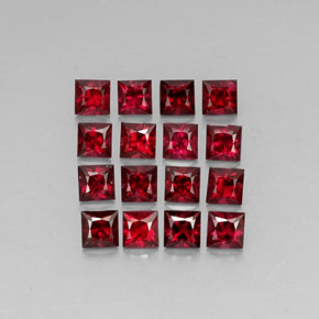  ct natürliche roter Spinell-Edelsteine, Quadrat, VVS-VS