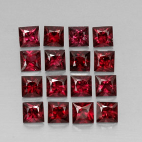  ct natürliche roter Spinell-Edelsteine, Quadrat, VVS-VS