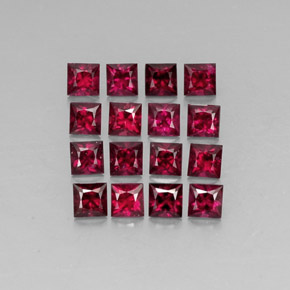  ct natürliche roter Spinell-Edelsteine, Quadrat, VVS-VS