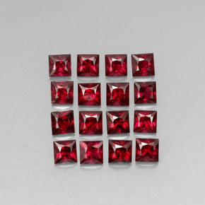  ct natürliche roter Spinell-Edelsteine, Quadrat, VVS-VS