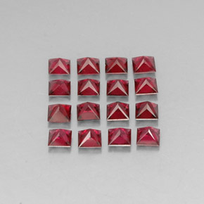  ct natürliche roter Spinell-Edelsteine, Quadrat, VVS-VS