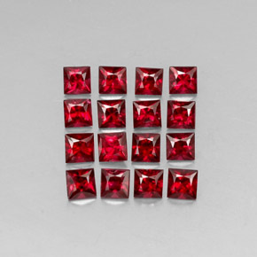  ct natürliche roter Spinell-Edelsteine, Quadrat, VVS-VS