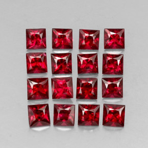  ct natürliche roter Spinell-Edelsteine, Quadrat, VVS-VS